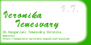 veronika temesvary business card
